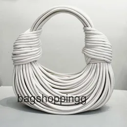HandPure Boteega Luxury Knot Bags Handtasche Designer Double Venata Knotted Rope Woven 2024 Womens Evening Calf Le COMS