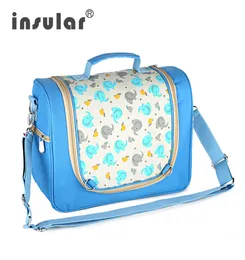 Whol Cartoon Borsa per pannolini per bambini Borse per passeggino in nylon impermeabile Borsa per mamma Supporto Drop Ship2024255