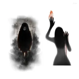 Adesivos de Parede 2 Pcs Decoração de Halloween Horror Fantasma Handprint Porta para Decoração de Janela Atmosfera Festiva