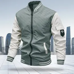 Autumn and winter trendy fashionable mens jacket cool casual sports windproof short slim fit color b 240125