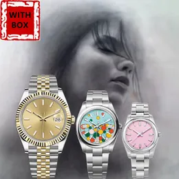 LUXUSUHR Automatisk högkvalitativ herrdesigner Business Watch 36 41mm Luxury Montreal Armband Datum Shiny Sapphire Waterproof Style Armband Relojes de Lujo AAAA