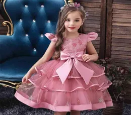 Flower Girls Wedding Dress For Elegant Lace Princess Kids es Children Evening Party Ball Gown 4 5 6 8 10 Year 2108043200362