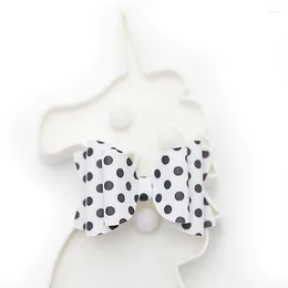 Hårtillbehör Ett par dagligen klassiskt svartvitt sebra Boutique Girls Bows Hairgrip Lovely Hairn Pins Elegant Clips Headwear