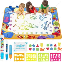 Coolplay Sihirli Su Çizim Mat Renkli Doodle ile Oyun Montessori Oyuncaklar Boyama Kurulu Eğitim 240124