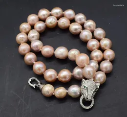 Chains Freshwater Pearl Pink Reborn Keshi DROP Baroque 9-10MM Necklace 18inch Nature Wholesale
