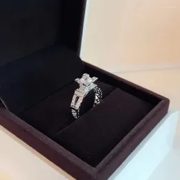Кольца кластера, высокое качество, стерлинговое серебро 925 пробы, Эйфелева башня, циркониевое кольцо для женщин, ювелирные изделия