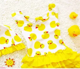 Costume da bagno per bambini di 18 anni per ragazze Costume da bagno per bambina giallo adorabile Costume da bagno per bambini Costume da bagno intero per principessa5674637