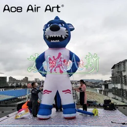 Gaint Advertising Balloon gonfiabile Modello di lupo mannaro cartone animato gonfiabile mascotte per eventi all'aperto della Spagna