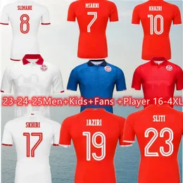 24-25 Copa da Tunísia camisa de futebol 2024 casa e fora de casa terceira camisa MSAKNI HANNIBAL MAALOUL SLITI KHENISSI SLIMANE torcedor jogador uniforme masculino conjunto top.