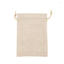 Jewelry Pouches 80 Pieces Burlap Bags With Drawstring 13Cmx10cm Gift Bag