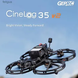 드론 2023 GEPRC CINELOG35 V2 아날로그 6S CADDX RATEL2 카메라 GPS 3.5 인치 FPV 드론 TBS 나노 RX ELRS 2.4G 수신기 F722-45 AIO YQ240213