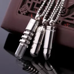 Pendant Necklaces 2024 316L Stainless Steel Diffuser Necklace Aromatherapy Jewelry Bolus Bullets Charm Locket Bottle Perfume