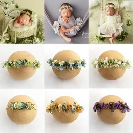 生まれたPographs Accessories Infant Headwear Studio Baby POアクセサリーマニュアルヘッドバンドガーランドFotografia 240125