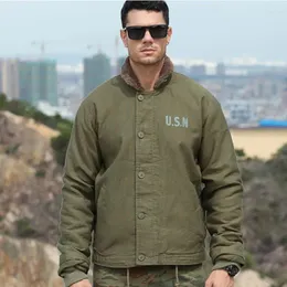 Hunting Jackets USN N1 Deck Jacket Military Uniform Motorcycle N-1 Autumn Winter Outdoor Streetwear Cold Slim Solid Fashion Cotton