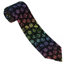 Bow Ties D20 Zar Seti Tie Oyunu Master Grafik Boyun Klasik Zarif Yaka Unisex Yetişkin Cosplay Partisi Kravat Aksesuarları