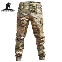 Mege marca masculina moda streetwear casual camuflagem calças jogger tático militar calças de carga para dropp 240124