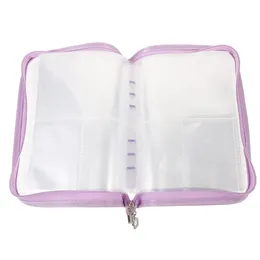 Borse portaoggetti Antiossidante Libretto trasparente con cerniera portatile per gioielli Collana Gioielli Borsa Anelli Supporto trasparente in PVC