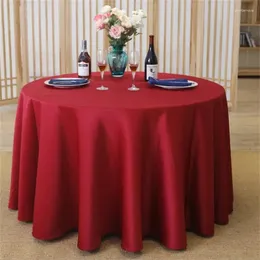 Toalha de mesa de mesa vermelha toalha cetim Circular jacquard espessa à prova d'água e lavável