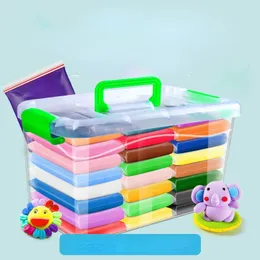 Luftgetrocknete Plastilin-Modelliermasse, pädagogisches 5D-Spielzeug für Kinder, Geschenk, Knete, bunt, lichtecht, sicher für Kinder 240124