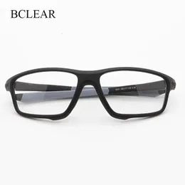 Bclear Design Men Sport Glasögon Frames TR90 Eyewear Outdoor Sports Rectangle Frame Myopia Recept Cykelglasögon 240119