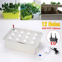 2912 Holes Plant Site Hydroponic Garden Nursery Pot Planter 220V Indoor Bubble Grow Kit Soilless Cultivation System 240122
