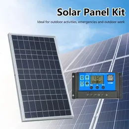 300 Вт Солнечная панель 18 В Поликристаллический кремний Комплект для зарядки Открытое домашнее портативное перезаряжаемое зарядное устройство 240131