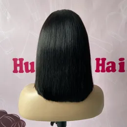 200 gramas 250% densidade dupla desenhada 100% cutícula aligend vietname cabelo virgem curto bob renda transparente peruca de cabelo humano 8-12 polegadas 4x4 peruca de fechamento para mulheres negras