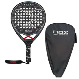 Profissional Padel Tennis Racket Soft Face Fibra de carbono EVA Memória Paddle Sports Sports Racquet Outdoors Equipamento para homens WOME 9D