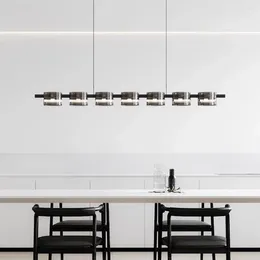 Hängslampor moderna led stuga levande dekor tak hängande tall en krybba mini bar luminaria de mesa