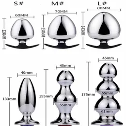 Sprzedawanie dildo wtyczki analnej ogromne paski na pięści na zabawkach seksualnych dla mężczyzn/kobiet masturbatorów Zabawki ze stali nierdzewnej Big Butt Clucka do noszenia 240126