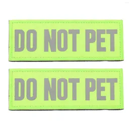 Dog Collars 2 Pcs Service Patch Adhesive Patches Label Stickers Wiring Harness Vest Nylon Supplies Reflective