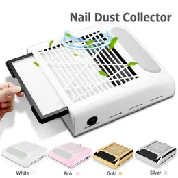 Nail Dust Collector ctor Fan For Manicure Machine Powerful Nail Vacuum Cleaner With Remove Filter Nail Salon Equipment 240123