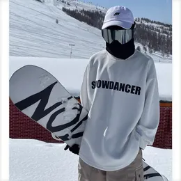 3 cores unisex snowboard roupas esportivas oversize esqui hoodie para homens mulheres ao ar livre neve hoodie snowboard moletom com capuz 240124
