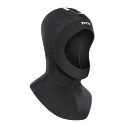 Capuz de mergulho - Neoprene Wetsuit Capuz de mergulho 3mm 5mm para homens mulheres boné de mergulho surf capuz térmico para esportes aquáticos 240127