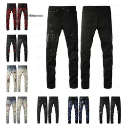 Amrilied Street Amirlies Mens for Purple Amr Am Miris Jeans High Designer Mens Mens broderi byxor Kvinnor överdimensionerade rippade Patc 6716 Irlies rilied r wo