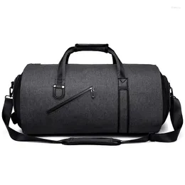 Duffel Bags Business Commute Suit Dammtät väska bärbar vikbar torr våt separation axel multifunktionell utomhusduffel