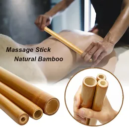 Natural Bamboo Massage Stick Wood Therapy Fitness Gua Sha Muscle Pain Learning Maderoterapia Massager Anticellulite 240118