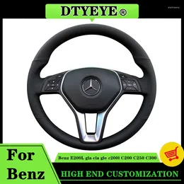 Steering Wheel Covers Car Cover For Mercedes Benz E200L Gla Cla Gle C200l C200 C250 C300 Customized DIY Original Braid