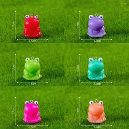 매력 10pcs 패션 보석 제조 수지 녹색 개구리 펜던트 DIY 이어링 키 체인 공예 C1566