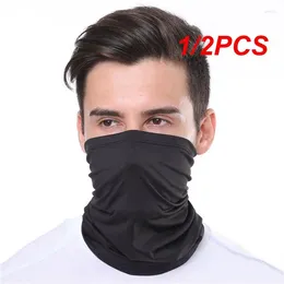 Bandanas 1/2 pçs moda impressão cachecol chapéu homem mulher ciclismo esportes respirável lenço ao ar livre tática pescoço turbante rosto bandana