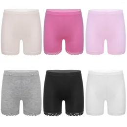 Damen-Leggings, 6 Stück, für Kinder, Mädchen, Sicherheitshosen, Kinder, Sommerunterwäsche, verhindert Entleeren, einfarbig, Spitze, Shorts, Mädchen, lässige Boxershorts