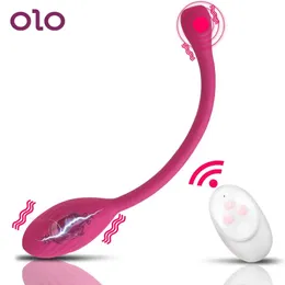 OLO Silikon Unsichtbare Vibro-ei Fernbedienung Vagina Ball Vibrator Gspot Massage Klitoris Stimulator Sex Spielzeug für Frauen 240202