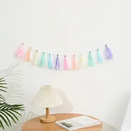 Parti Malzemeleri Meidding renkli lazer püskülleri folyo kağıt diy çelenk düğün bebek duş doğum günü afiş dekorasyon