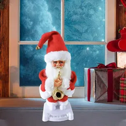 Рождественские украшения Cuteam кукла игрушка электрическая тряска бедра фланель танцы Санта-Клаус для детей