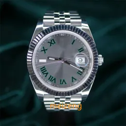 Brand World 2024 Obejrzyj najlepszą wersję fabryczną EW DATEJUST 41 Wimbledon 126334 Karta gwarancyjna Pełny zestaw doskonały Cal. 3235 Automatyczna 2-letnia gwarancja