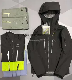 Fivl Arc Designer Jacket Mens Windbreak مقاوم للماء السترات المنتفخة Arcterxy بالإضافة إلى حجم خفيفة الوزن معطف واق من رط