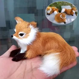 1st Simulation Animal Foxes Plush Toy Doll Pography for Children Barn Birthday Present An88 240123