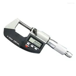 Mätverktyg 0-25mm Industrial Digital Display Micrometer Skruv Ytterdiameterbromsa