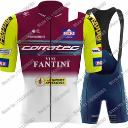Corratec Cycling Jersey Team Set Short Sleeve Italy Clothing Mens Road Bike Shirts Suit Bicycle Bib Shorts MTB Maillot Ropa 240202