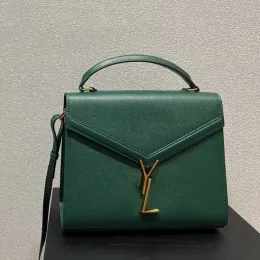 2024 Poudre Designer Cassandra Purse Medium Emed Handle In Grain de Leather Shoulder Högkvalitativ messenger Tote Bag Fashion Crossbody Bag